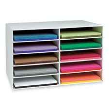 Pacon 10-shelf Construction Paper Storage Unit