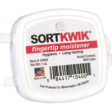 Lee Sortkwik Fingertip Moistener w/Nonskid Base