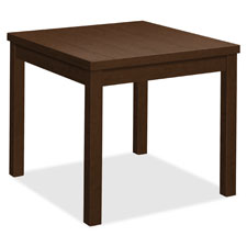 HON Mocha Laminate Corner Table