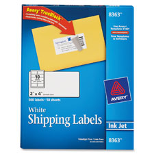 Avery 2"x4" White Shipping Labels