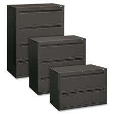 HON Brigade 700 Charcoal Locking Lateral File