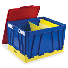 Storex Ind. Large Storage Crate 4-pack