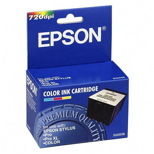 Epson S020036 Tri-Color OEM Inkjet Cartridge