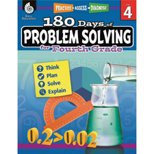 Shell Education Gr 4 180 Problem Solving Resource