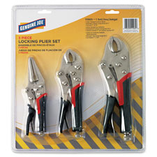 Genuine Joe 3 Piece Locking Plier Set