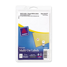 Avery Print or Write Multi-Use Round Labels