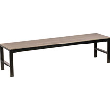 Lorell Charcoal Outdoor Bench