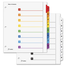 Cardinal Extra Wide Table of Cont. 8-Tab Dividers