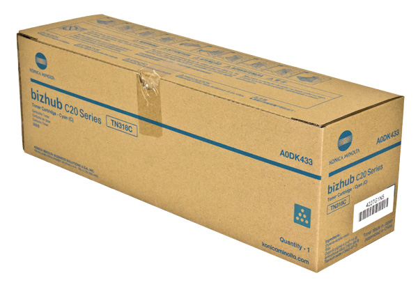 Konica Minolta A0DK433 Cyan OEM Toner Cartridge