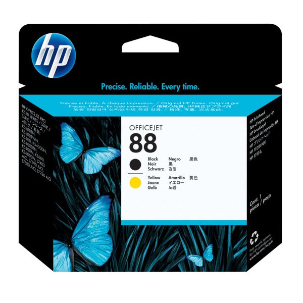 HP C9381A (HP 88) Black & Yellow OEM Printhead Inkjet Cartridge