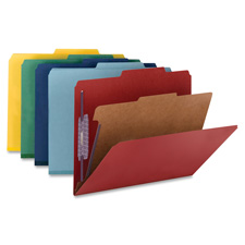 Smead Pressboard 1-Divider Classification Folders