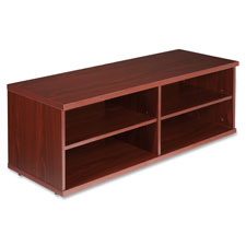 Lorell Concordia Mahogany Low Storage Cabinet