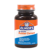 Elmer's ROSS 4 oz Bottle Rubber Cement w/ Brush