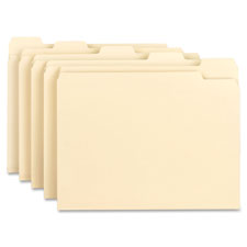 Smead 1/5 Cut Single Ply Manila File Folders