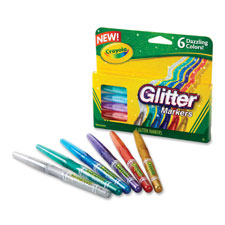 Crayola 6 Color Glitter Markers