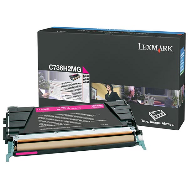 Lexmark C736H2M Magenta OEM Laser Toner Cartridge