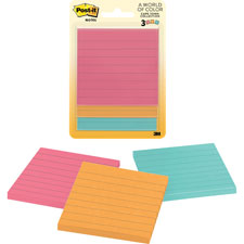 3M Post-it Cape Town Collection Lined Notes