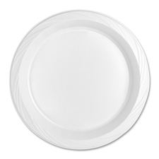 Genuine Joe 10-1/4" Large Plastic Plates