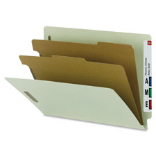 Nature Saver Lt Green End Tab Classificatn Folder