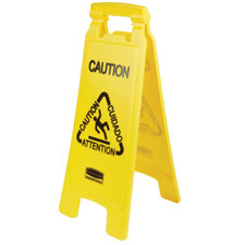 Rubbermaid Comm. Multi-Lingual Caution Floor Sign