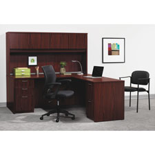 HON BL Mahogany Laminate Desking