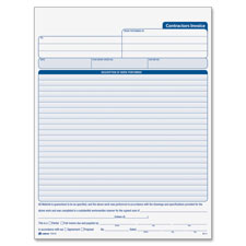 Adams Contractor's Invoice Book