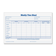 Tops Weekly Timesheet Form