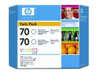 HP CB350A (HP 70) OEM Ink Cartridge (twin pk)