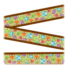 Carson Colorful Owls Design Straight Borders