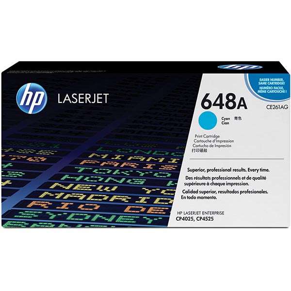 HP CE261AG (HP 648A) Cyan OEM Toner Cartridge