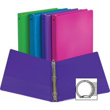 Samsill Economy 2-Pocket Round Ring View Binder