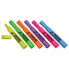 SKILCRAFT Large Fluorescent Highlighters Set