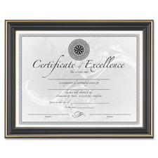 Burns Grp. Dax Hi-Gloss Black Document Frame