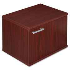 Lorell Concordia Mahogany Low Storage Cabinet Door