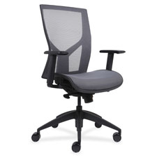 Lorell High-Back Chair w/Mesh Back & Seat