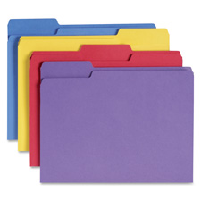 Smead 1/3 Cut Antimicrobial Colored Folders