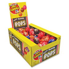 Tootsie Assorted Flavors Candy Center Lollipops