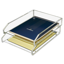 Kantek Acrylic Double Letter Tray