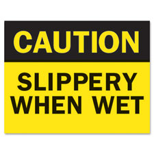 Tarifold Caution Slippery Wet Magneto Sign Insert