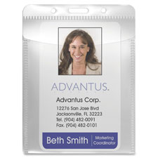 Advantus Vertical PVC-free Badge Holder