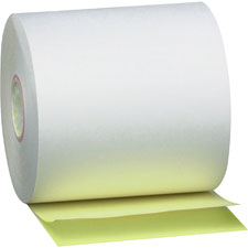 PM Company 2-ply White/Canary Cash Register Rolls