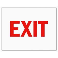 Tarifold Exit Magneto Frame Safety Sign Insert