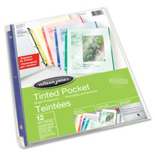 Acco/Wilson Jones Tinted Pocket Sheet Protectors