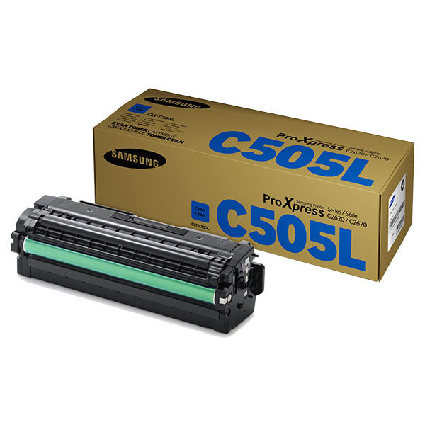 Samsung CLT-C505L Cyan OEM Toner Cartridge