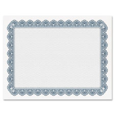 Geographics Printed Border Blank Certificates