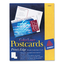 Avery Color Laser Postcards