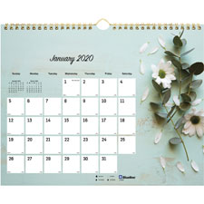 Rediform Romantic Flowers Mthly Wall Calendar