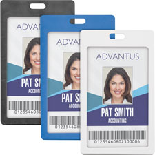 Advantus Vertical Rigid ID Badge Holder