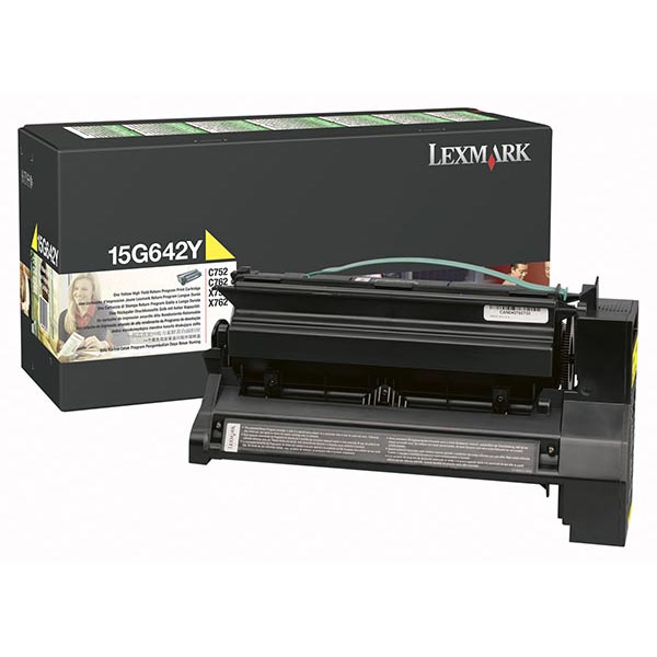 Lexmark 15G642Y Yellow OEM High Yield Toner