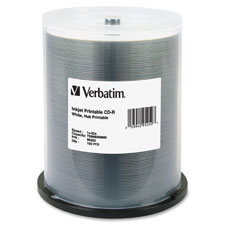 Verbatim 52X Inkjet/Hub Printable CD-R Discs